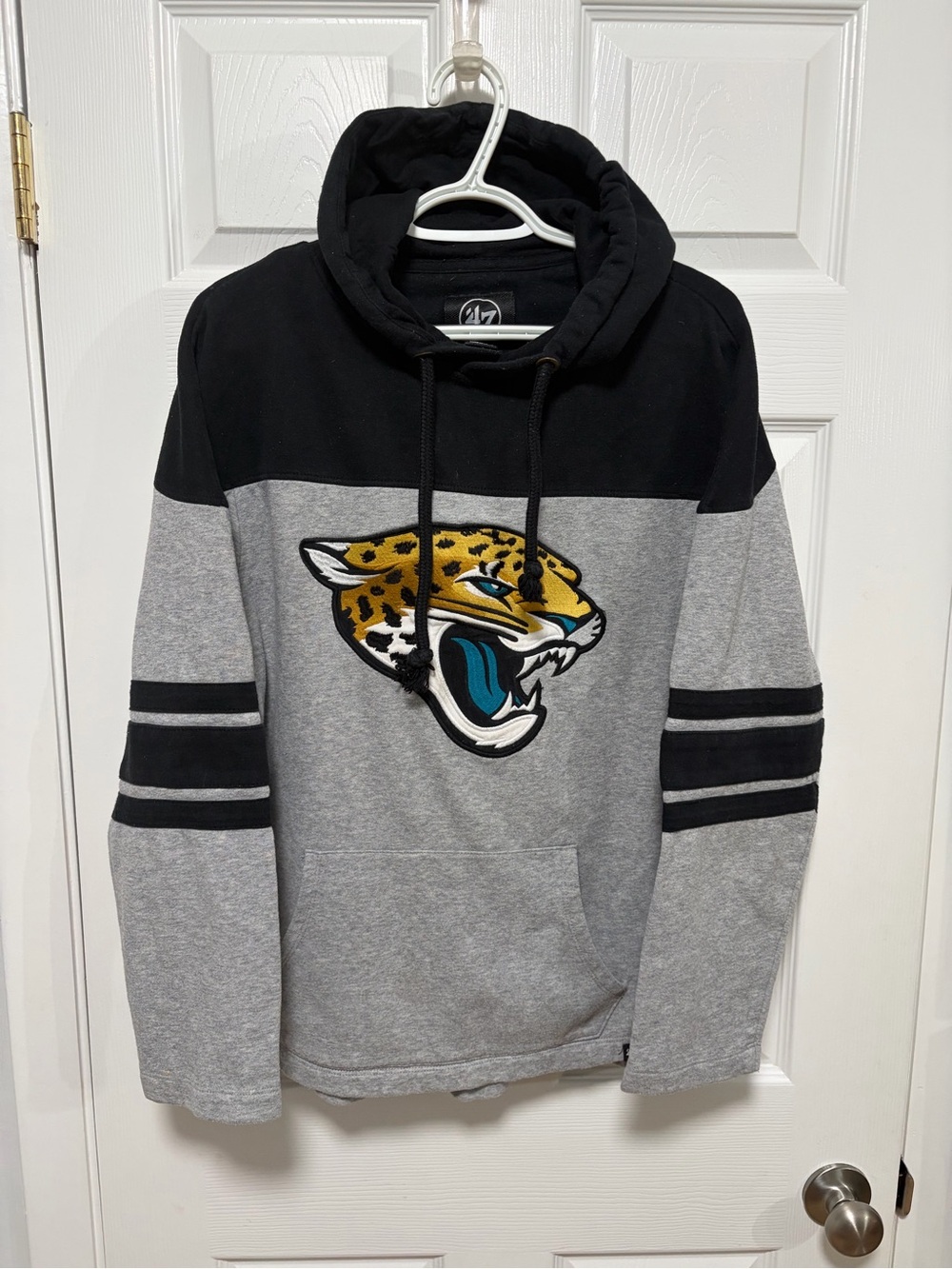 '47 Brand NFL Jacksonville Jaguars Double Header Blitz Cornerback Hoodie SZ S